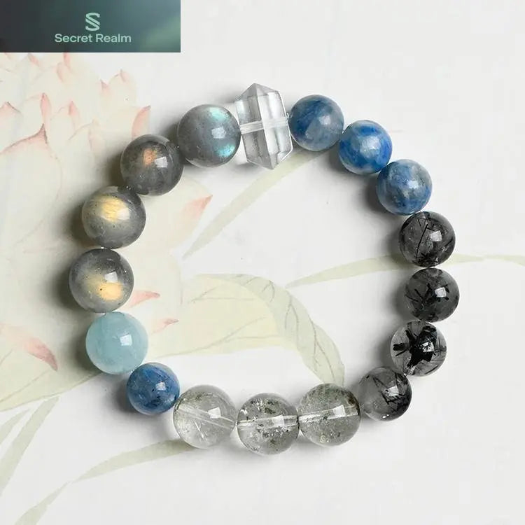 Van Gogh's Starry Sky - Blue Crystal Grey Moonlight Green Ghost Multi-Treasure Bracelet My Store