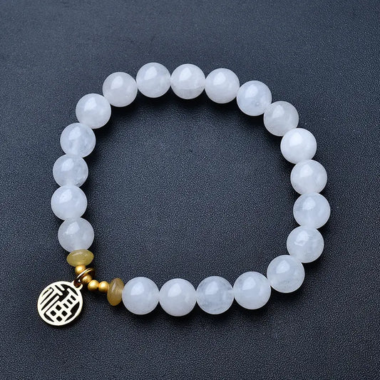 White Chalcedony Fortune Bracelet（Featured Series） My Store