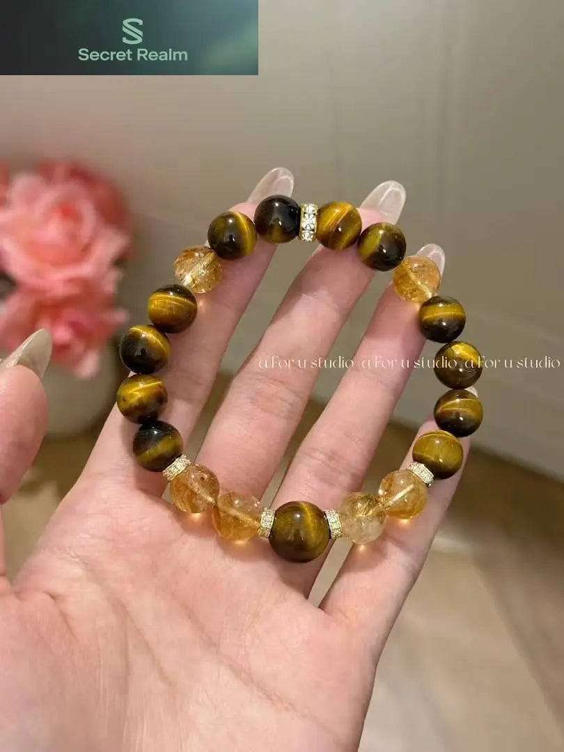 Yellow Tiger Stone Protection Bracelet (Light Luxury Series) My Store