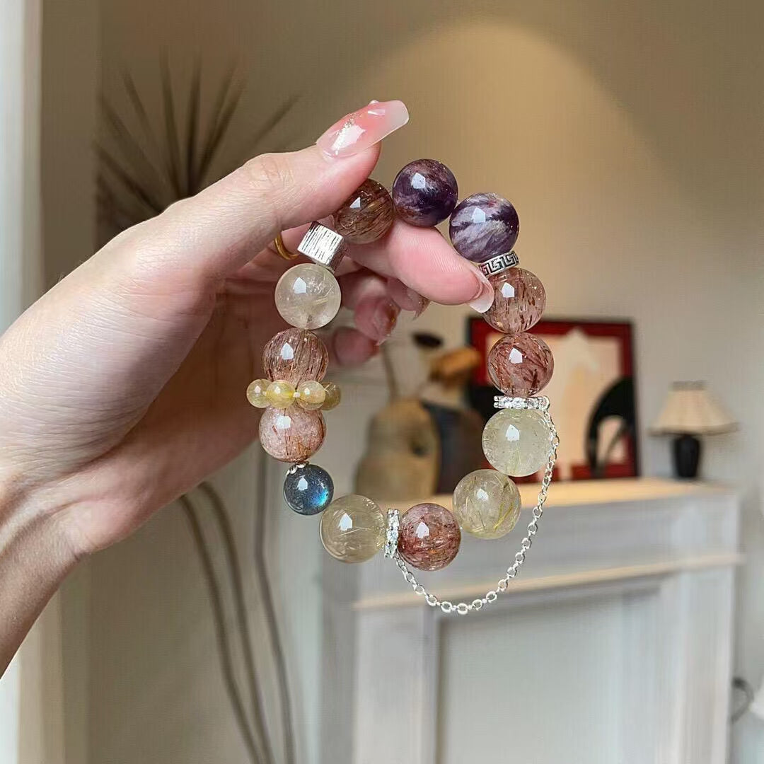 Purple Ghost Black Gold Multi-Treasure Bracelet (Featured Series)