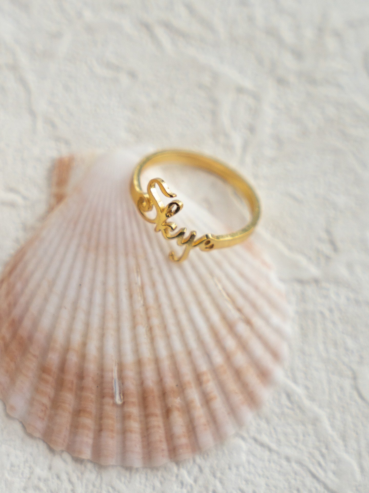 925 silver letter customized ring (packaging not included!!)