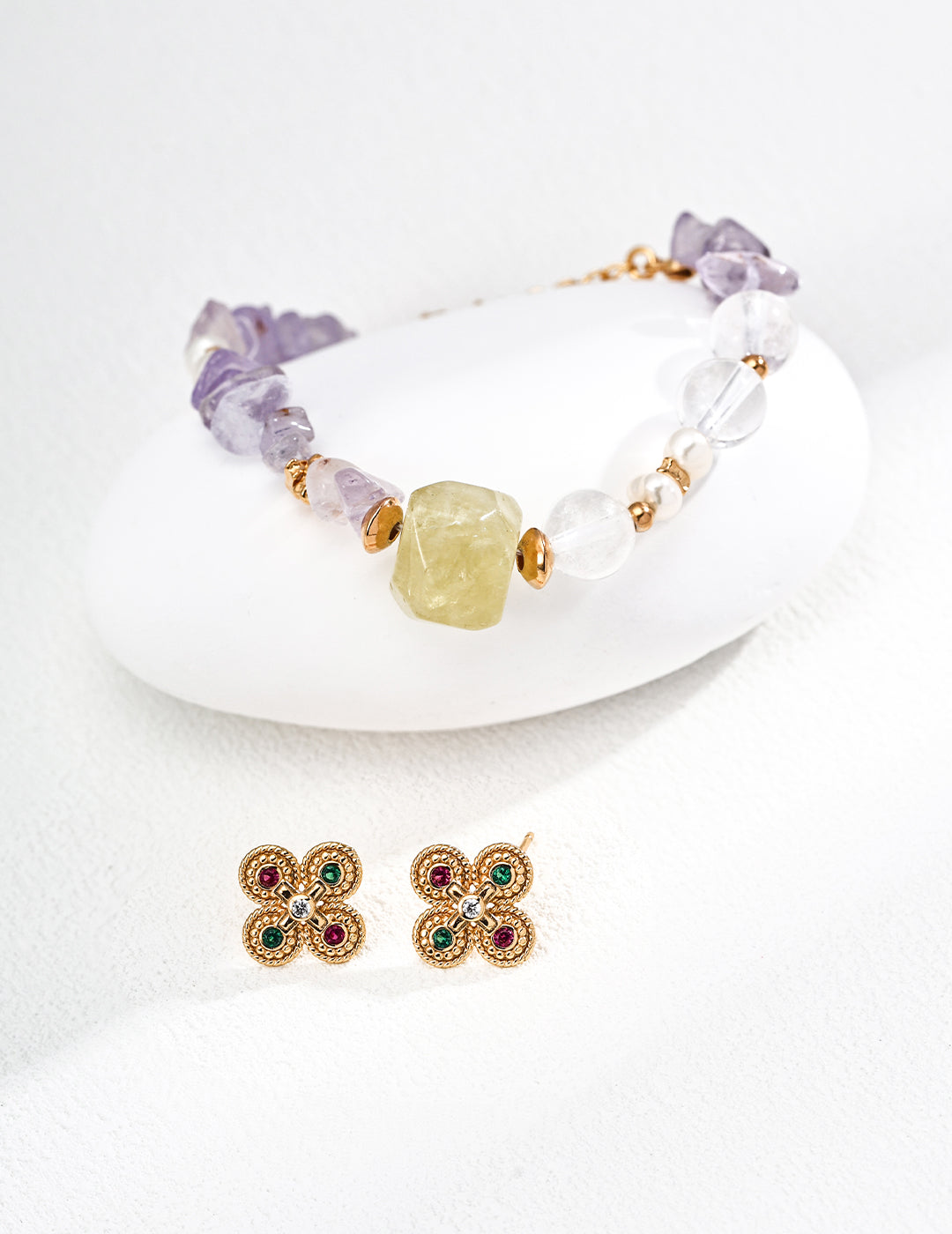 S925 silver fashion vintage zircon earrings