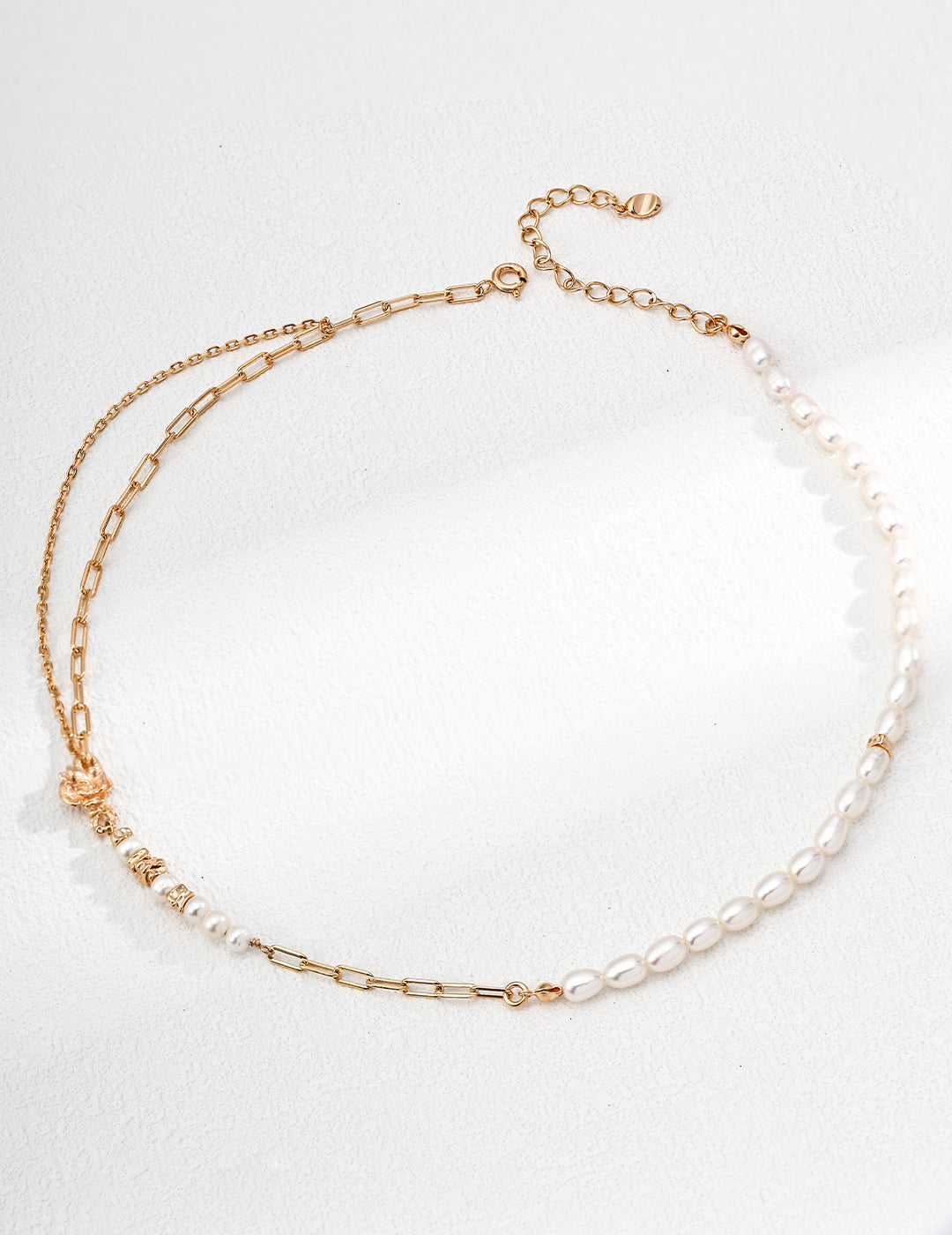 S925 Silver Vintage Natural Pearl Necklace