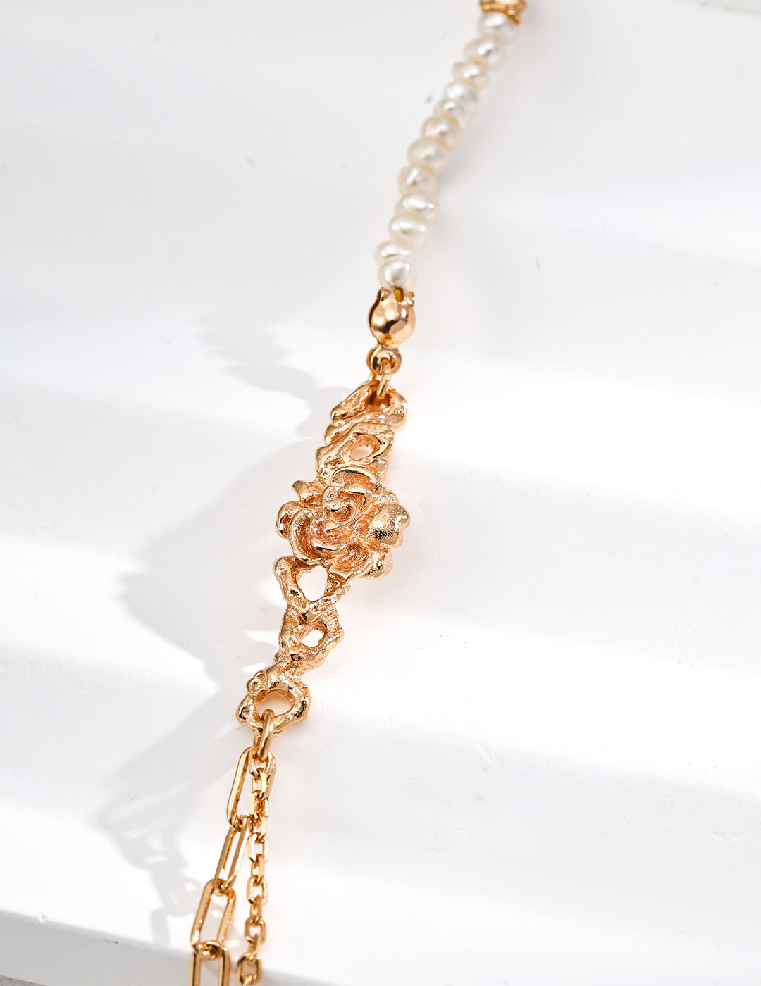 S925 Silver Vintage Natural Pearl Bracelet